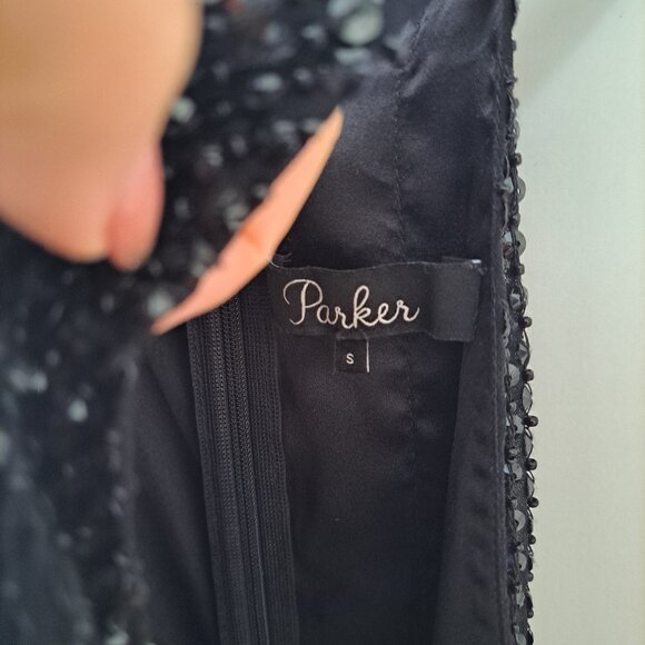 Marceline Black Beaded Gown by PARKER BLACK - Picture 3 of 6